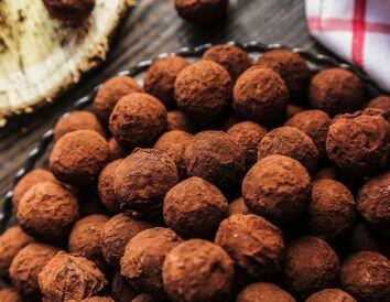 trufas de chocolate